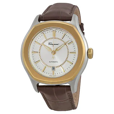Ferragamo Men's FQ1030013 Lungarno Gold Ion Swiss Automatic ETA 2824-2 Watch • $499.99