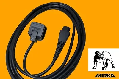 MAINS LEAD CABLE FOR MIRKA ® DEROS / DEOS SANDER UK Plug 4.3M 230V Free Postage* • £39.99