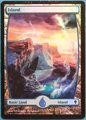 Island (236) FOIL Zendikar HEAVILY PLD Extended / Full Art (302210) ABUGames • $32.60