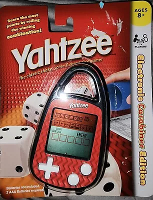 YAHTZEE Electronic Carabiner Handheld Dice Game 2011 Hasbro NEW In Package • $10