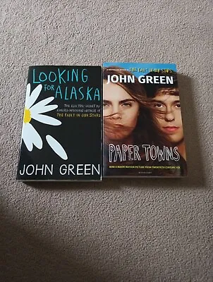 2 X John Green Books Looking For Alaska - Paper Towns - Paperbacks • £3.49