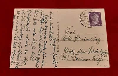 Military Mail Of Germany. Camp Bergen Belsen - Military Camp. 1944. WWII. • $50