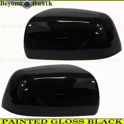 2008-2014 Mitsubishi Lancer GLOSS Gloss Black Mirror Covers Overlay Trims • $34.99