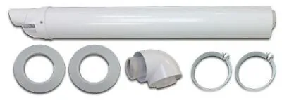 Vaillant ERP Standard Horizontal Flue Kit 100x725mm White Plastic 303933 • £140.09