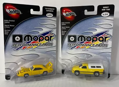 Hot Wheels Mopar Performance Parts 70 Plymouth Superbird And Dodge Ram 1500 • $22