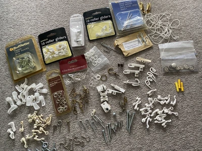 £6.99 • Buy Curtain Makers Kit Bundle. Roller Gliders Tridus & Deep Pleat Tape Hooks
