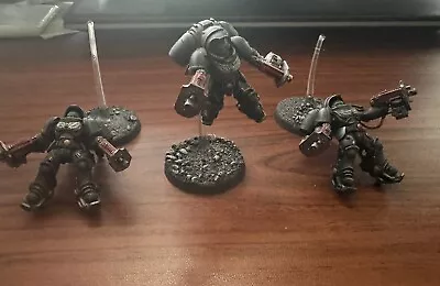 Warhammer 40K Space Marines Primaris Inceptors X3 Painted With Bases • $29.99