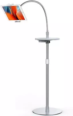 Thingy Club Aluminium Height-adjustable Gooseneck IPad/Tablet/Phone Floor Stand • £49.96