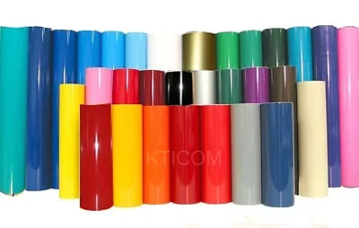 $15.99 • Buy 12  X 10Ft Roll Vinyl Adhesive Backed Die Cut Decal Plotter Sign Vinyl Film.