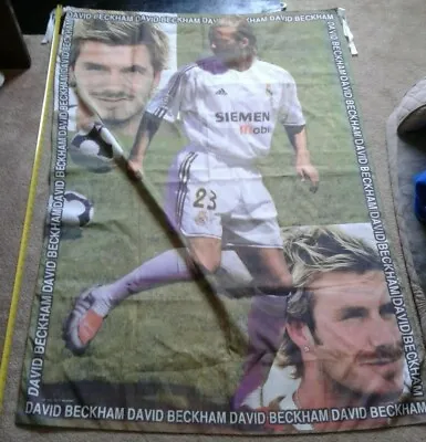 David Beckham Real Madrid Flag Vintage Inter Miami Man United FC LA Galaxy PSG • $39.99