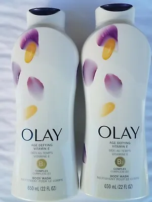 2 New Olay Age Defying Body Wash With Vitamin E 22 Fl Oz Ea 650 Ml  Ea  B3 • £27.97