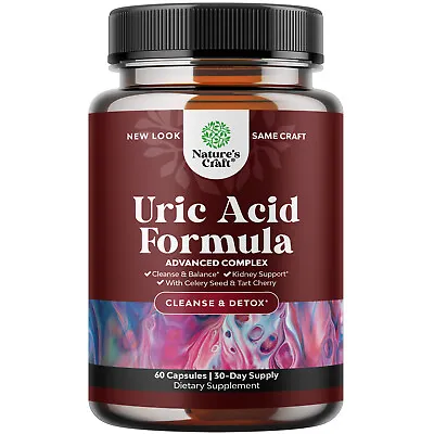 $16.10 • Buy Herbal Uric Acid Cleanse And Detox - Essential Daily Kidney Cleanse