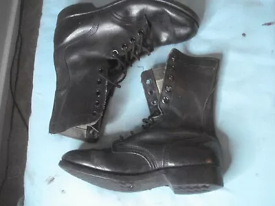 Vintage Combat Boots Sz 7W Street Soles Great Shape! • $24