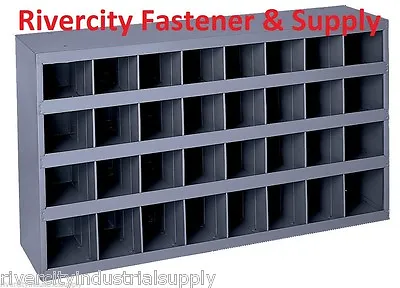 Metal 32 Compartment / Slot / Hole Storage Bin Cabinet For Nuts Bolts 357-95 • $225.88