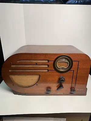 1937 Vintage Philco Model 37-610 Tube Am / Shortwave Radio Wood • $65