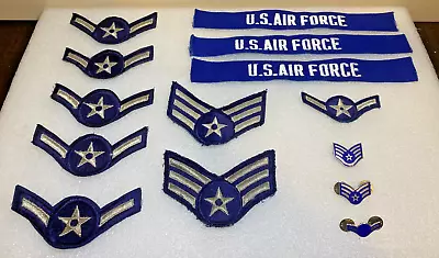 Vintage United States Military Air Force Insignia Lot Patches & Pins • $24.99