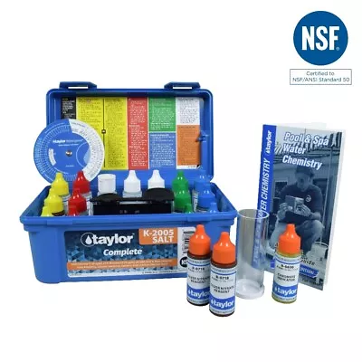 $90.93 • Buy Taylor Technologies K-2005-SALT Test Kit Complete (High) K-2005 Test Pool Water