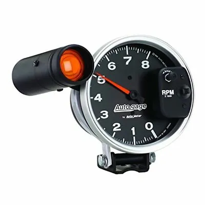 Auto Meter 233905 Black Auto Gage 0-8000 RPM 5  Pedestal Tachometer • $211.11