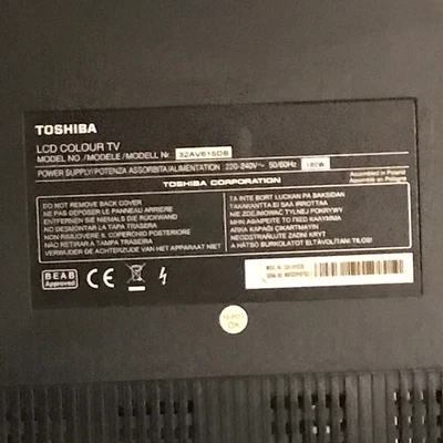 £65 • Buy Toshiba Regza 32  TV 32av615db