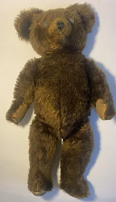 Antique 1930’s Fully Jointed Mohair Teddy Bear. Button Eyes. 22” T. • $89