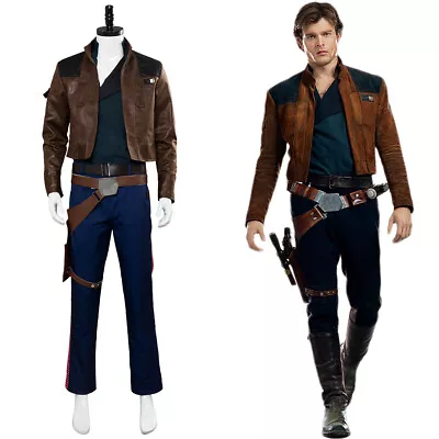 Han Solo A Star Wars Story Uniform Cosplay Costume Jacket Halloween Outfit • £97.79