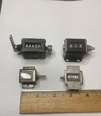 Vintage Lot Of 4 Verder Root & Veeder Counters 3 4 & 5 Digits • $24.95