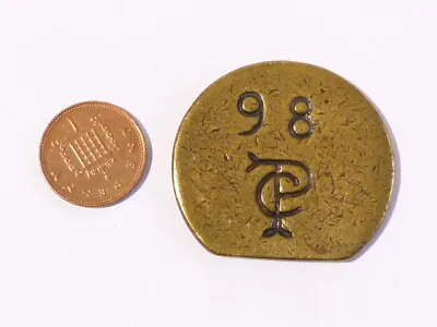 TPC Or PCT?? 98 Brass Railway Token #R11 • £11