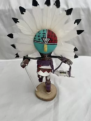 Vintage Native American Kachina Doll 6.5” Tall Navajo Kachina Chief Signed • $50