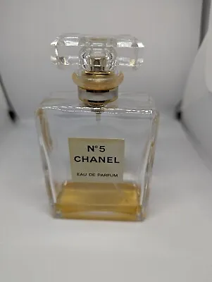 Old Chanel NO 5 Bottle Vintage Empty Glass Movie Prop Vanity Nostalgic • $25