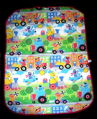 Sesame Street Big Bird Elmo Toddler Bed Comforter Blanket Quilted Security Lovey • $52.76