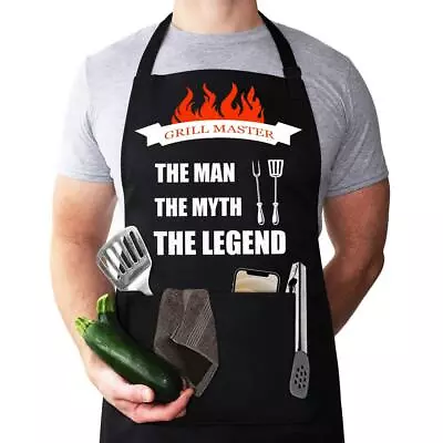 Aprons For Men Funny Apron For Men BBQ Aprons Grilling Aprons Chef Cooking A • $15.09