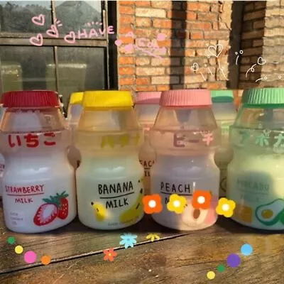 Fruit Shape Travel Tea Cup Shaker Bottle Plastic Water Bottle Yakult Shape • $14.66