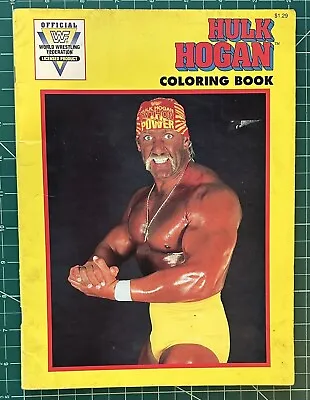 Vintage 1991 World Wrestling Federation Official WWF Hulk Hogan Coloring Book • $18.99