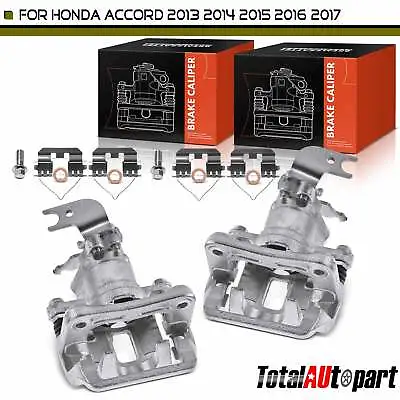 2pcs Disc Brake Caliper W/ Bracket Rear Left & Right For Honda Accord 2013-2017 • $102.99