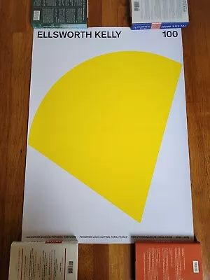 Large Ellsworth Kelly  Yellow Curve  Exhibition Poster • $350