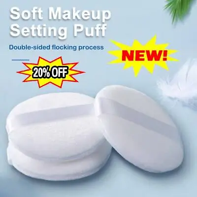 Powder Puff Large Velour Body Makeup Puff With Satin Ribbon • $1.01