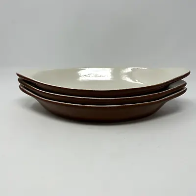 Vintage Chefsware 76 10  Individual Brown Casserole Dishes - Set Of 3 • $14.99