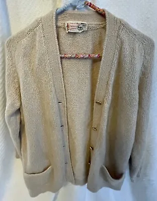 Vintage Mohair Cardigan Italian Made By Selma Milano Size M/L • $17.99