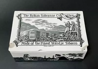 Antique Victorian Porcelain Balkan Sobranie Cigarette Tobacco Box Af • $198