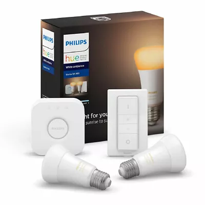 Philips Hue White Ambiance A60 E27 Starter Kit • $204