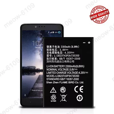 New Replacement Battery Li3823T43P3h735350 For ZTE N986 MTK6589 2300mAh • $9.99