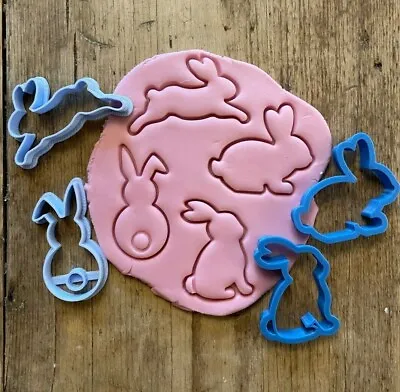 Bunny Cookie Cutter Easter Rabbit Animal Pets Adorable Fluffy • £3