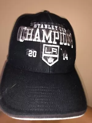 Stanley Cup Champions Men's Black LA Kings Strapback Adjustable Trucker Hat Cap • $13.95