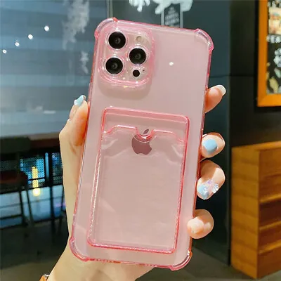 $2.55 • Buy Case For IPhone 7 8 Plus 13 12 11 Pro X XR XS Max Soft Card Clear Back Cover AU
