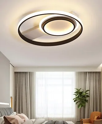 Alumi Suqare/Circle Design LED Ceiling Lights Lamp Chandelier For Living Bedroom • £49.95