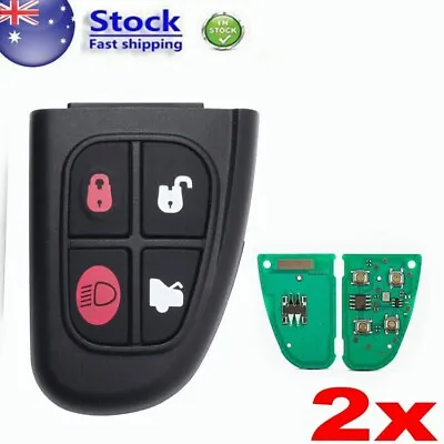 $61.59 • Buy 2X Remote Control Key Fob Suitable For Jaguar X Type S Type XJ 2002-2008 433MHz