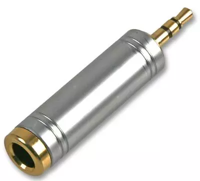 £2.99 • Buy BIG To SMALL Headphone Adapter 1/4 Inch 6.35mm To 3.5mm Jack Plug Audio Adaptor
