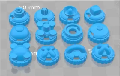 3D Printed Mixed Beyblade Tips By BeybladePartMaker • $10