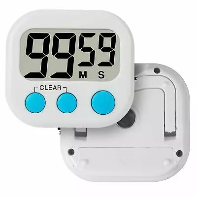 Digital Large Clock Magnetic Kitchen Cooking Timer Count Down Up Loud LCD Alarm • £3.54