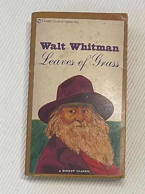 VINTAGE PAPERBACK - Walt Whitman Leaves Of Grass Signet Paperback CQ456 (1958) • $4.99